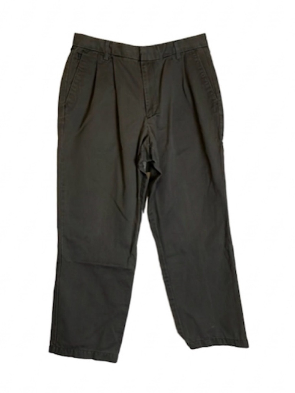 DOCKERS Pleated Relax Fit Slacks, Men’s 36x30, Gray